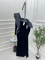 فستان اسود جوخ