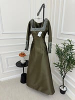 فستان سهره زيتي