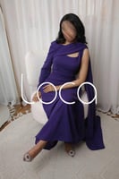 فستان ليلكي ناعم