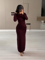 فستان ناعم باكمام من لوكا