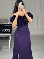 فستان سهره ليلكي جذاب