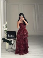 فستان سهره احمر