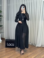 فستان ناعم اسود