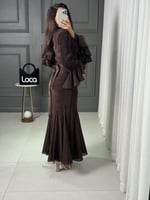 فستان ناعم باكمام من لوكا