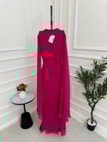 فستان فوشي ناعم