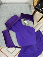 فستان ناعم اكمام طويله