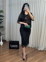 طقم سهره باللون الأسود