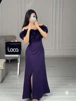 فستان سهره ليلكي جذاب