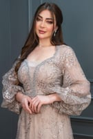 فستان سهره راقي بتطريز فخم وانيق من لوكا فاشن