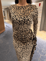 فستان ناعم مشجر