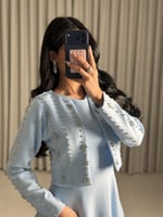 فستان ناعم مع جاكيت