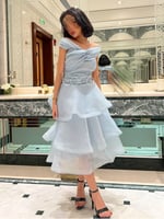 فستان ناعم من الاورقانزا