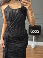 فستان سهره ناعم دانتيل