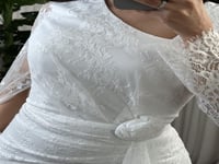 فستان سهره دانتيل ابيض