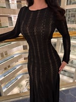 فستان ناعم باكمام