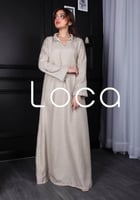 جلابيه أنيقه باللون البيج