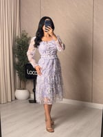 طقم ناعم مورد بلون موف