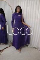 فستان ليلكي ناعم