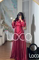 فستان احمر كرنكل