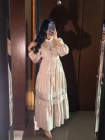 فستان ناعم بيج