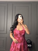 فستان ناعم مشجر