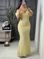 فستان ناعم بلون ناعم من لوكا