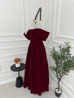 فستان سهره احمر جوخ