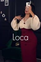 فستان ناعم ماسك بلونين ابيض واحمر