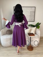 فساتين قصيرة بأكمام لولو وقصة كلوش