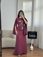 فستان زهرة البنفسج الملكي من لوكا