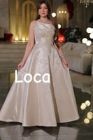 فستان سهره مطرز بتصميم مميز