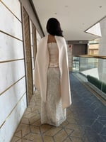 فستان سهره مع شال