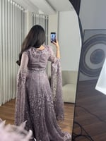 فستان اسرار البنفسج سهرة مطرز