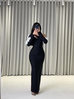 فستان ناعم اسود