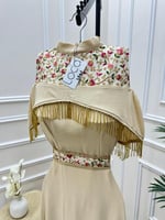 جلابية أنيقة باللون البيج