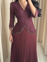 فستان ناعم عودي