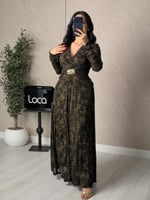 فستان ناعم مشجر