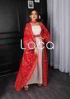 جلابيه قطعتين تطريز كمبيوتر