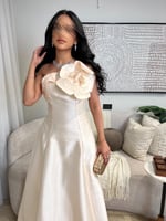 فستان سهرة فلاور بيج راقي لإطلالة مميزة وأنيقة