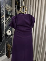 فستان سهرة موف مميز انيق