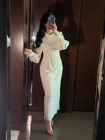 فستان ناعم باكمام