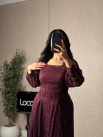 طقم ناعم مع هدب خفيف