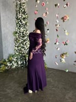 فستان سهره موف مميز انيق