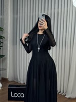 فستان ناعم اسود