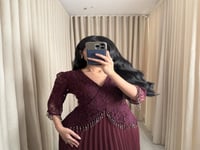 فستان ناعم عودي