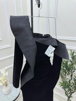 فستان اسود جوخ