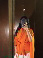 طقم ناعم بلونين مع حزام