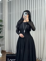 فستان ناعم اسود