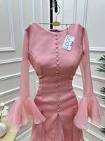 فستان ناعم بكسرات مميزه