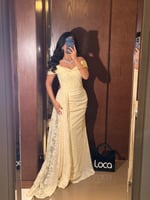 فستان سهره ناعم بلون ناعم